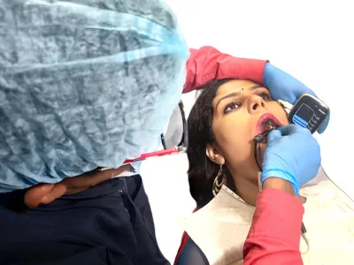 Canal length determination using apex locator during RCT at Dentity Dental Tollygunge Suryanagar