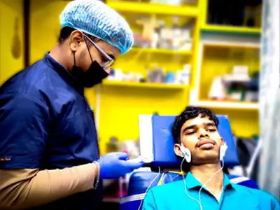 Jaw joint (TMJ) physiotherapy (TENS) at Dentity Dental Rajarhat Teghoria NewTown in Rajarhat, Kolkata